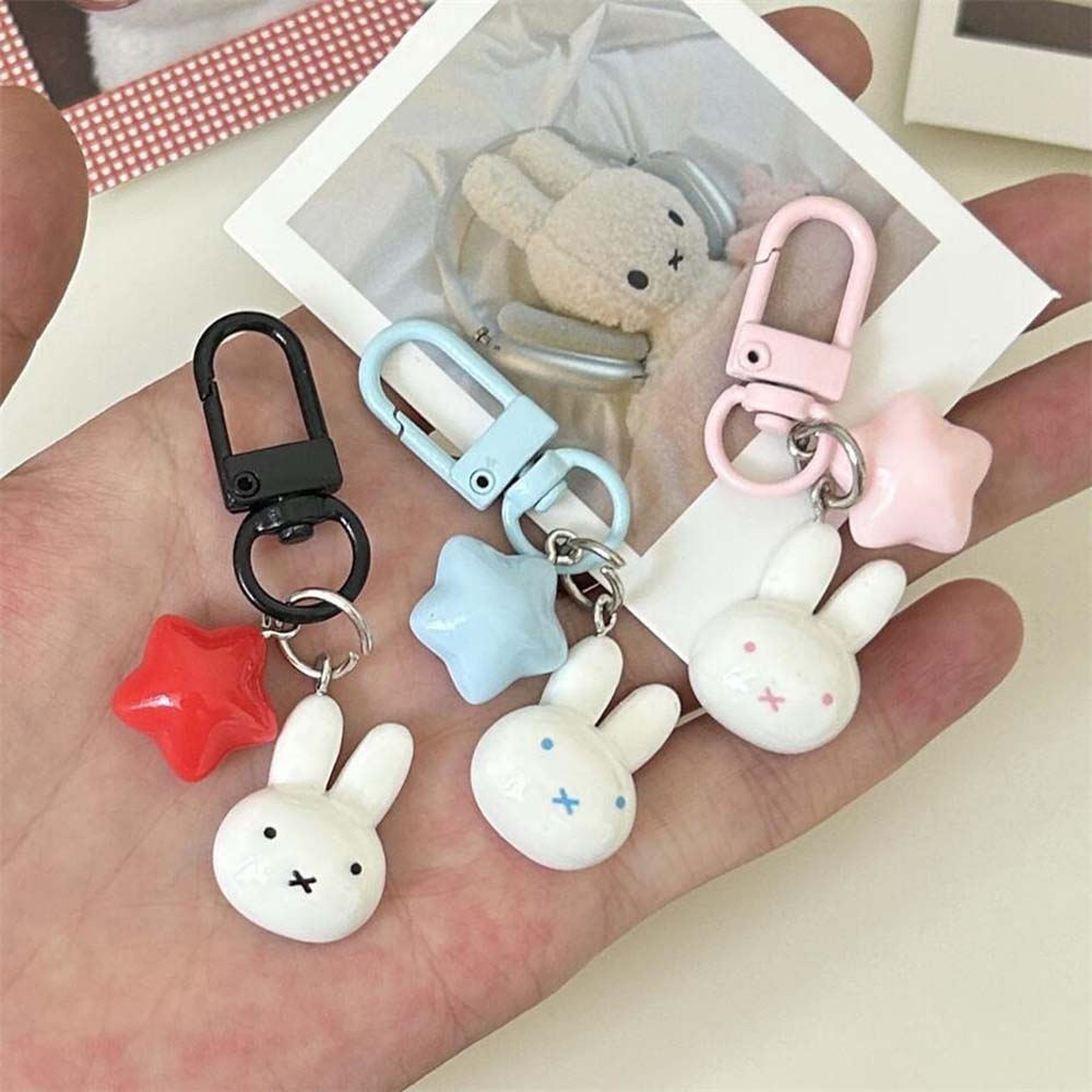 미피 토끼 머리 귀여운 작은 인형 열쇠고리 배낭 자동차 - Kids Toys Resale 리뷰 및 가격