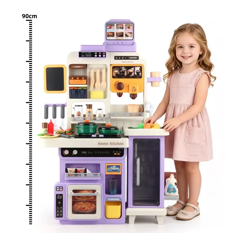 90cm 대형 어린이용 가상 주방놀이 세트 (조명, 소 - Play Kitchen Set 리뷰 및 가격