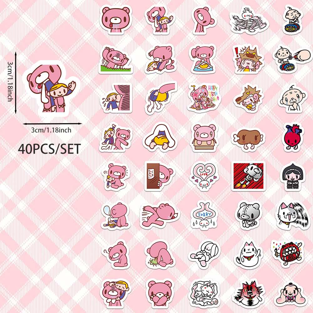 40pcs 만화 Gloomy Bear & CHAX AL - Kids Toys Laptop 리뷰 및 가격