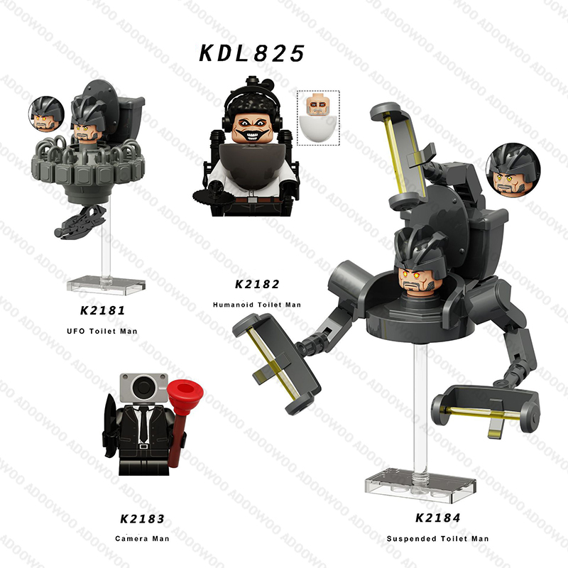 DLL001 KDL818 DJ 워 데미지드 스키비디 토 - Lego Building Blocks 리뷰 및 가격