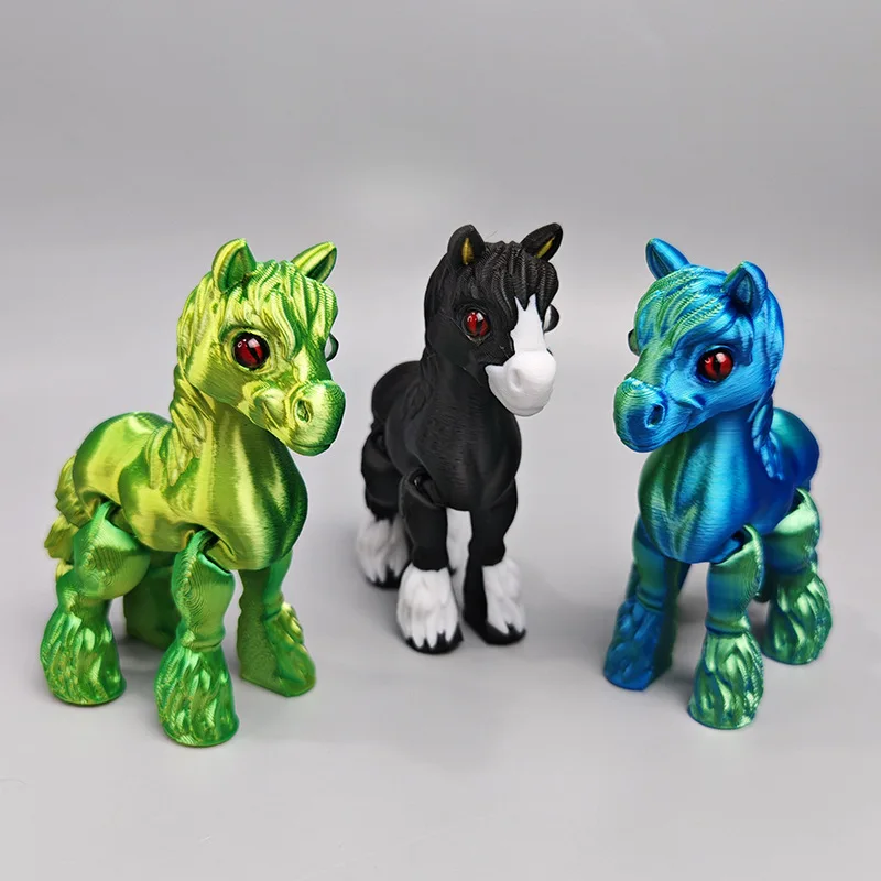 3D 인쇄 멀티 조인트 움직일 수있는 말 동물 미니 귀 - Kids Toys Horse 리뷰 및 가격