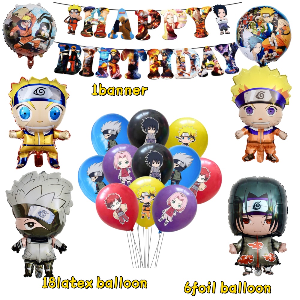 나루토 포일 풍선 12인치 DIY 라텍스 풍선 생일 축 - Banner Kids Toys 리뷰 및 가격