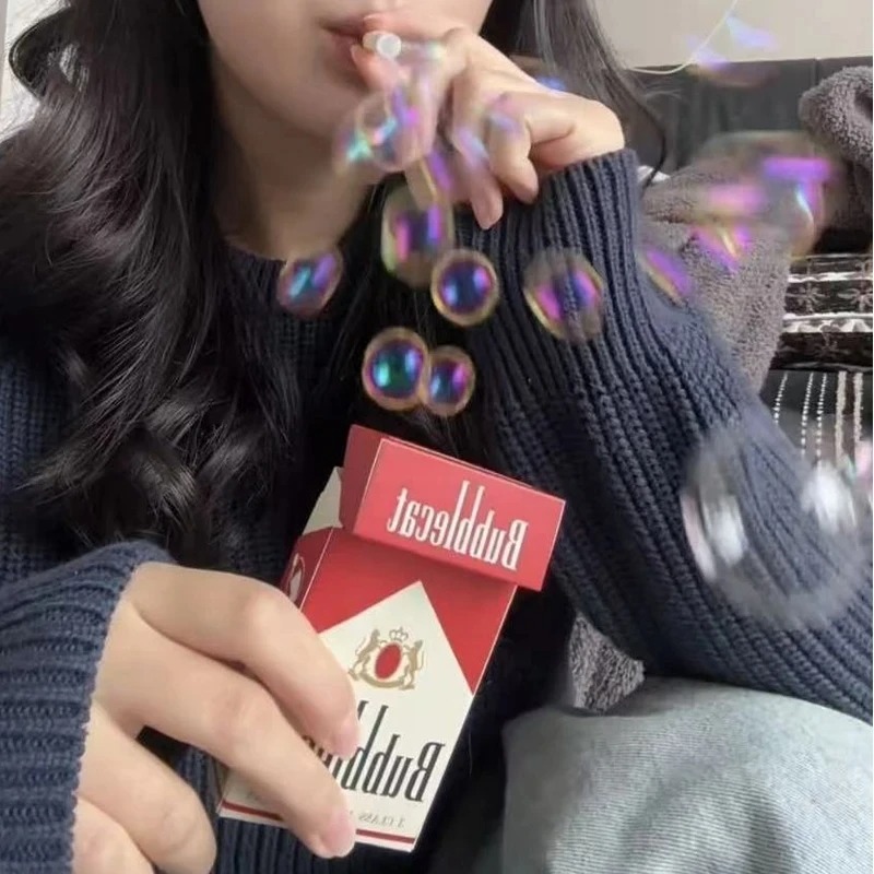 INS 재미있는 이상한 담배갑 장난감 사진 소품, 친구 - Bubble Machine Outdoor 리뷰 및 가격