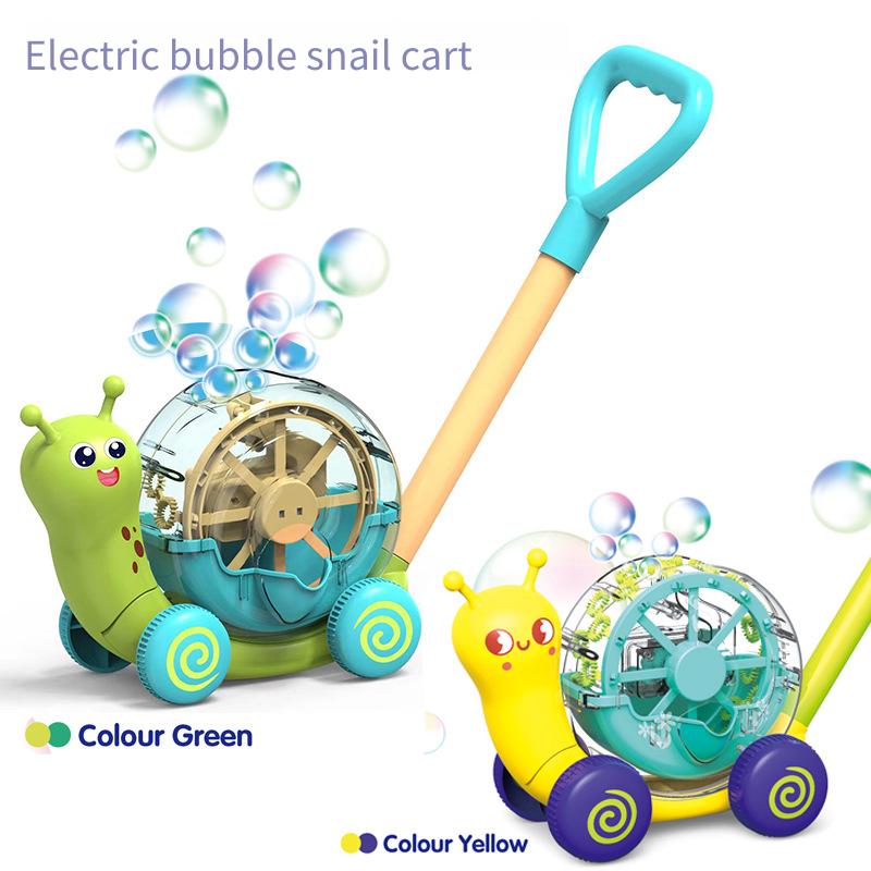 새로운 전기 버블 달팽이 유아 푸시 카트 자동 버블 송 - Bubble Machine Outdoor 리뷰 및 가격