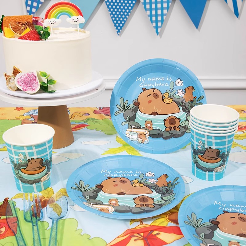 만화 Capybara 파티 용품 Capybara 생일  - Banner Kids Toys 리뷰 및 가격