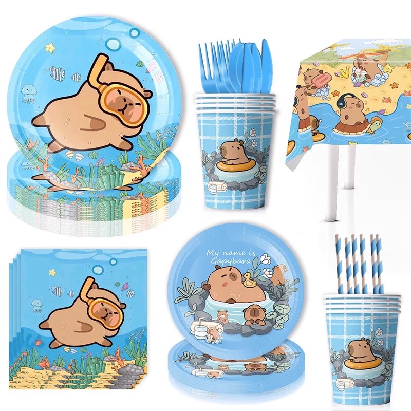 만화 Capybara 파티 용품 Capybara 생일  - Banner Kids Toys 리뷰 및 가격