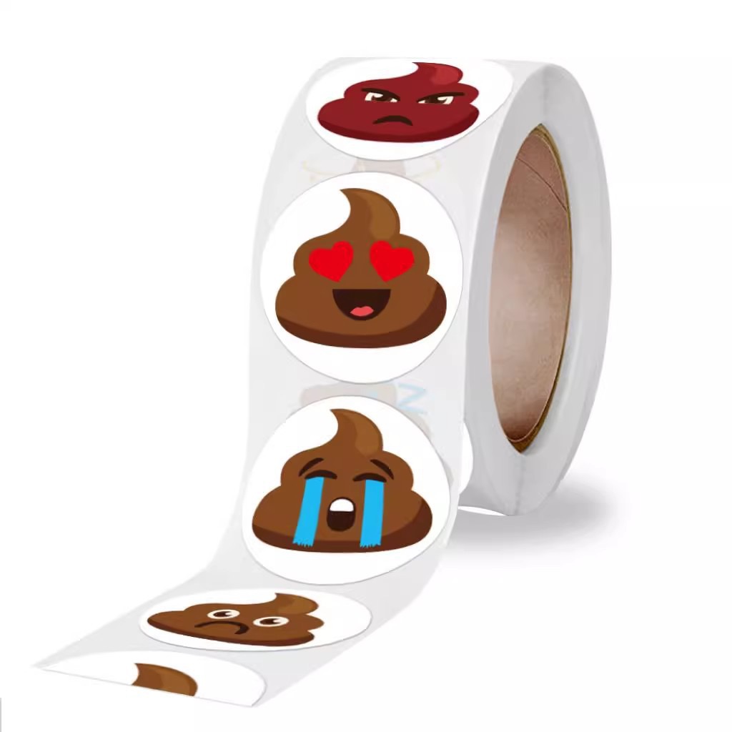 100-500개 재미있는 똥 만화 장난 스티커 휴대폰  - Kids Toys Laptop 리뷰 및 가격