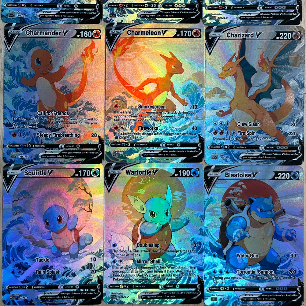 9개/세트 DIY 애니메이션 PTCG 컬렉션 카드 영어 - Card Game Kids 리뷰 및 가격