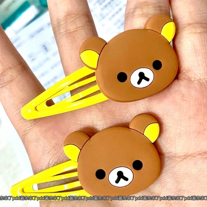 귀여운 리락쿠마 만화 헤어 클립 일본식 한국 스타일 인 - Kids Toys Resale 리뷰 및 가격