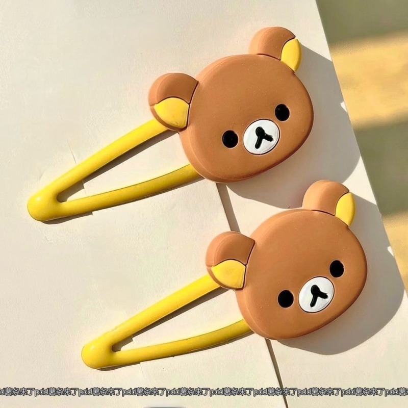 귀여운 리락쿠마 만화 헤어 클립 일본식 한국 스타일 인 - Kids Toys Resale 리뷰 및 가격
