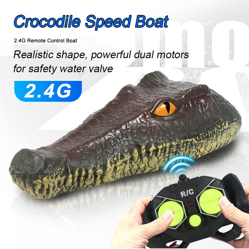 현실적인 악어 & 파이썬 RC 보트 - 2.4GHz 방 - Kids Toys Under $10 리뷰 및 가격
