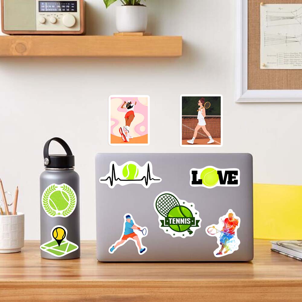테니스 테마 연인 Sticekrs DIY 장난감 선물  - Kids Toys Laptop 리뷰 및 가격