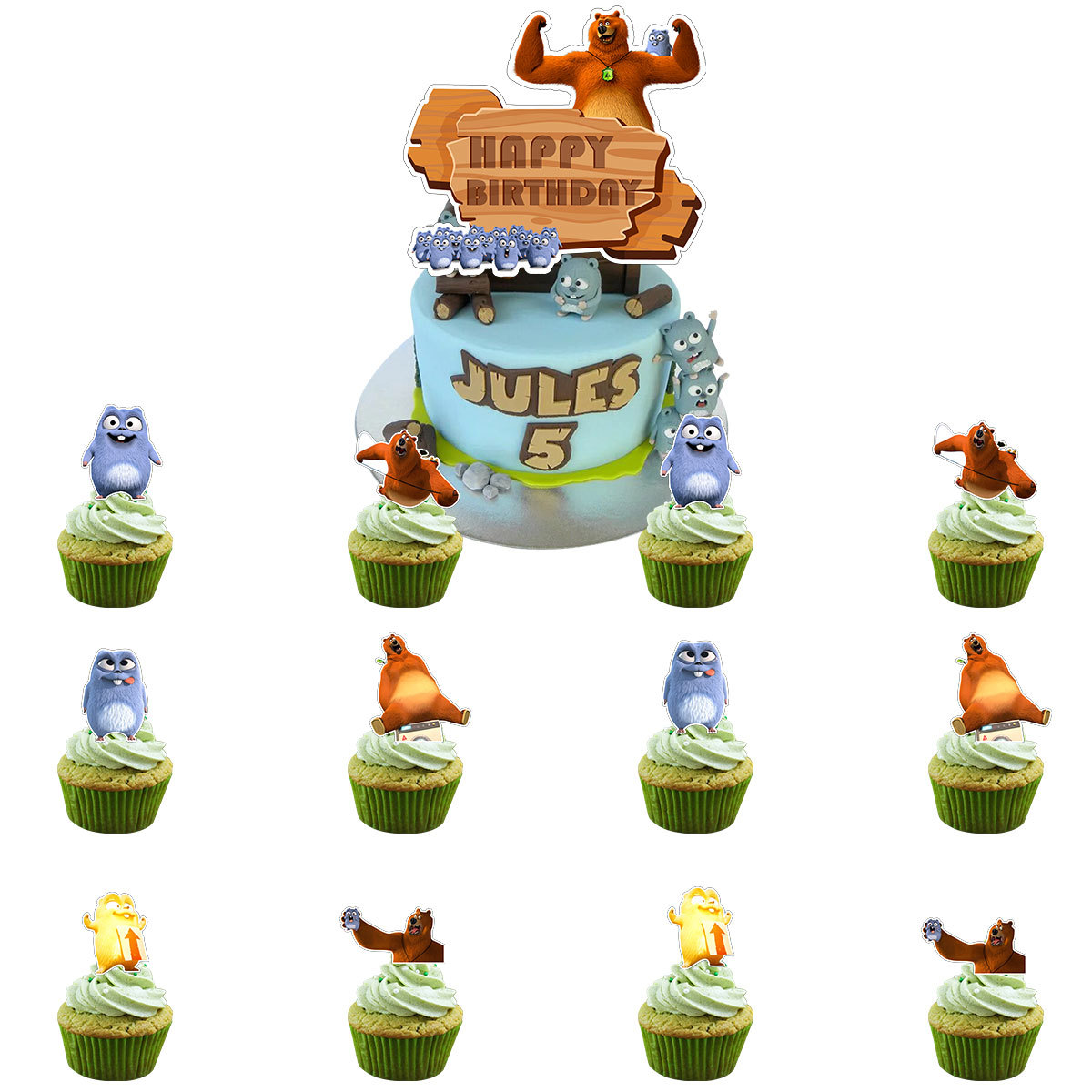 그리지와 레밍스 테마 생일 파티 곰 장식 해피 보이즈  - Banner Kids Toys 리뷰 및 가격